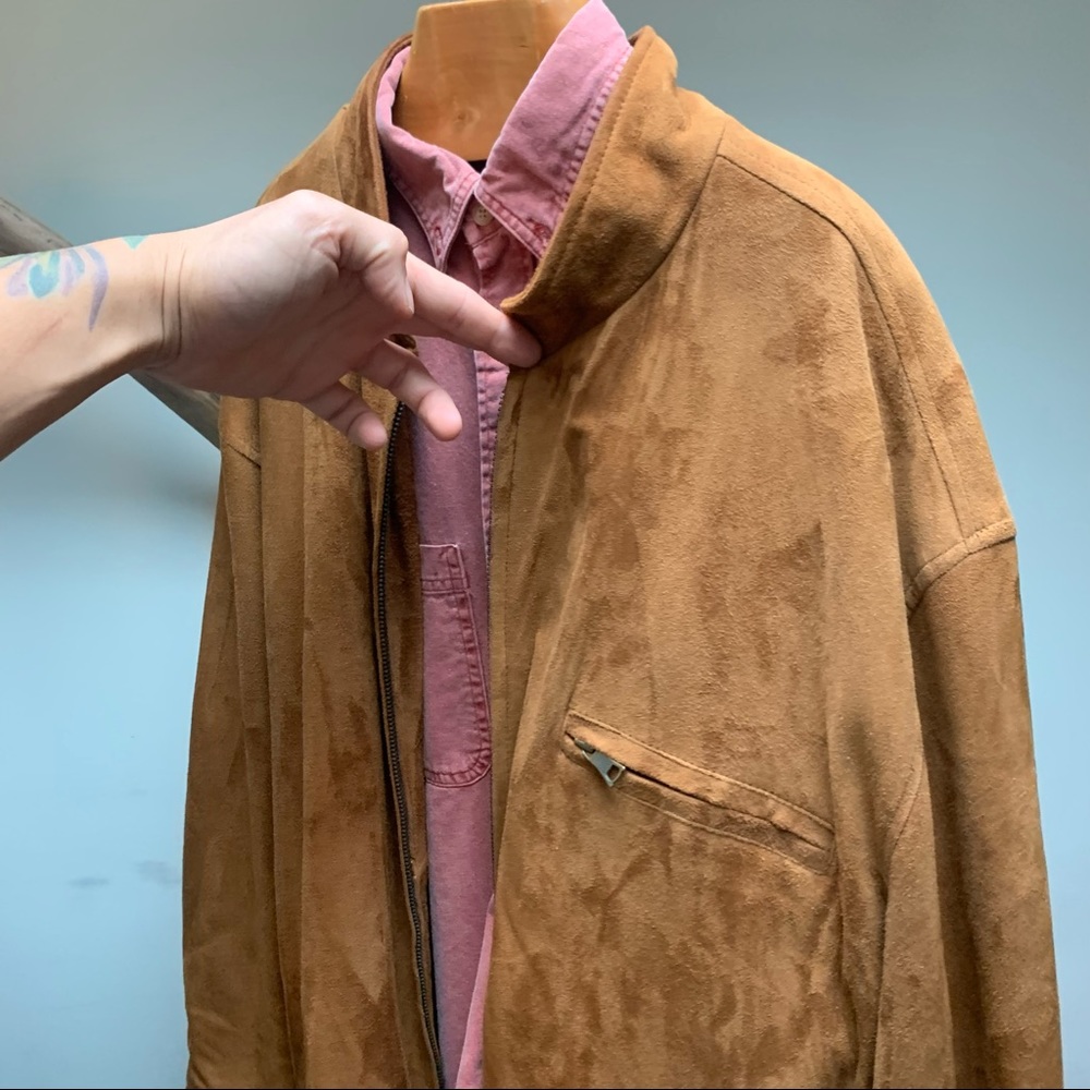 Genuine Leather Banana Republic Tan Brown Jacket | XL - Picture 3 of 16